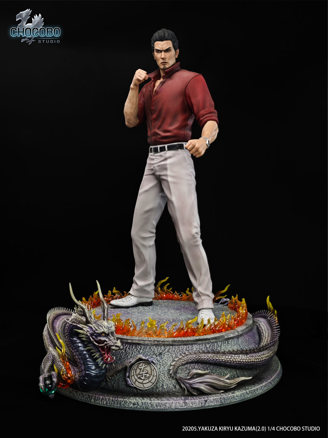 Yakuza Like a Dragon Chocobo Studio Yakuza Kazuma Kiryu 2.0 Resin Statue