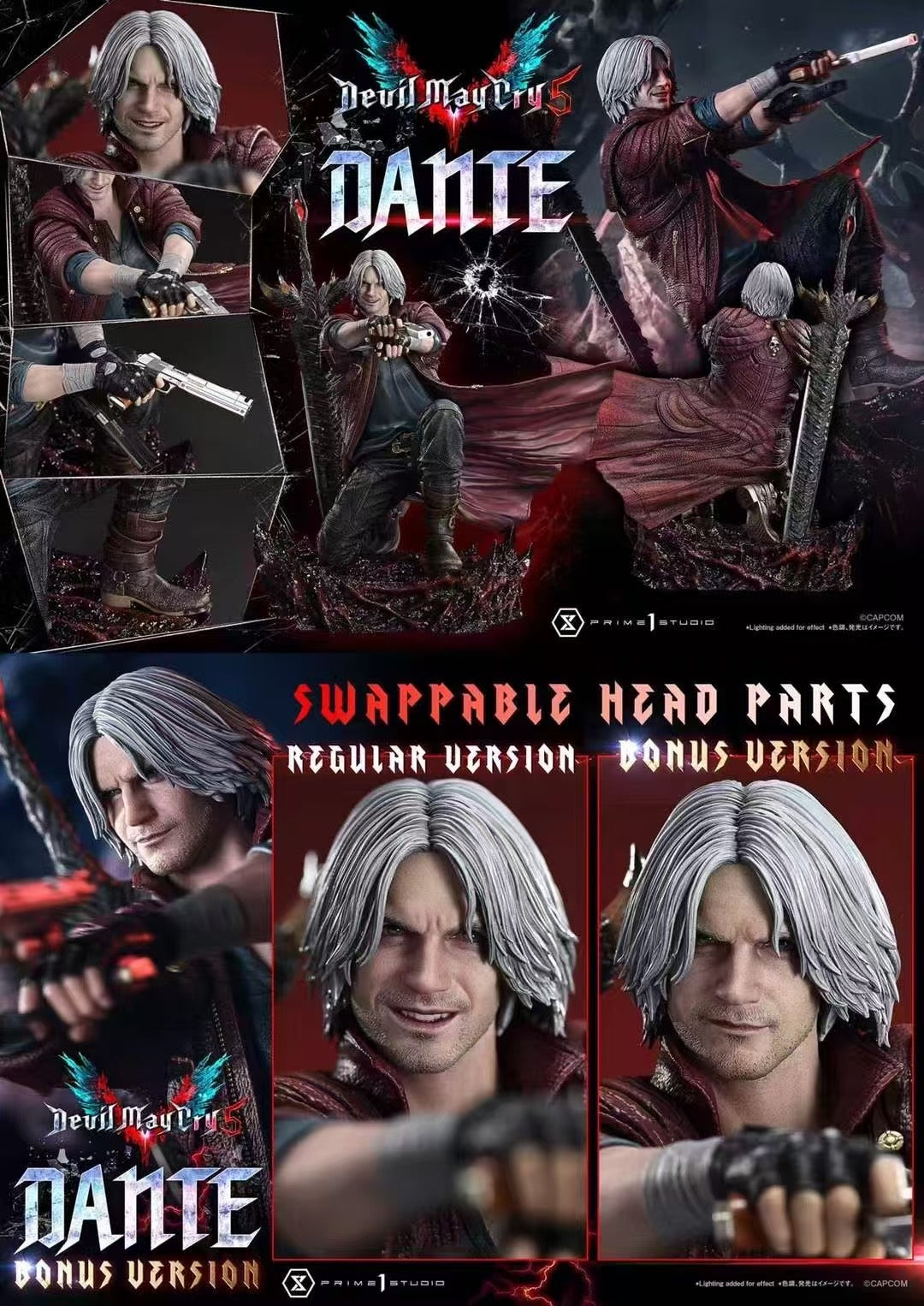 Devil May Cry 5 Prime 1 Studio Dante x Vergil Licensed Resin Statue