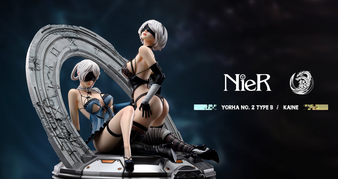 Nier Automata LongQuan Studio 2B x Kaine Resin Statue