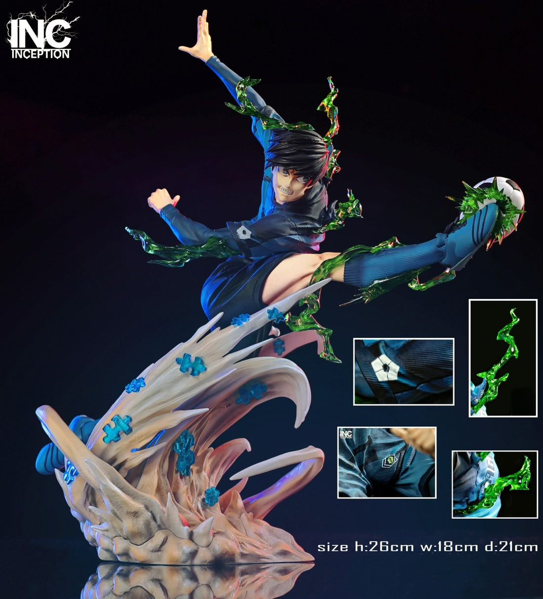 Blue Lock Inception Studio Yoichi Isagi Resin Statue