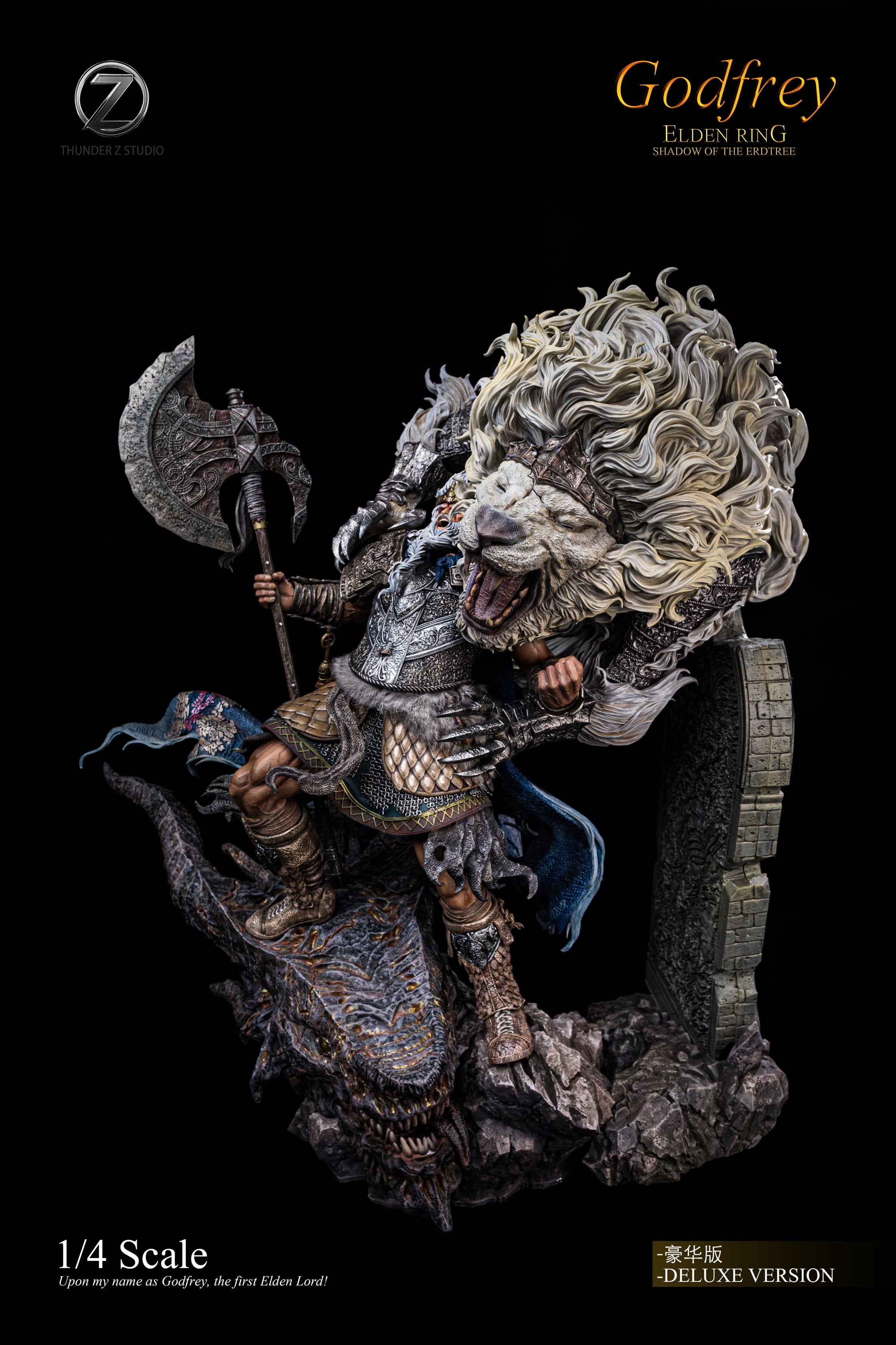 Elden Ring Thunder Z Studio Godfrey Hoarah Loux Resin Statue
