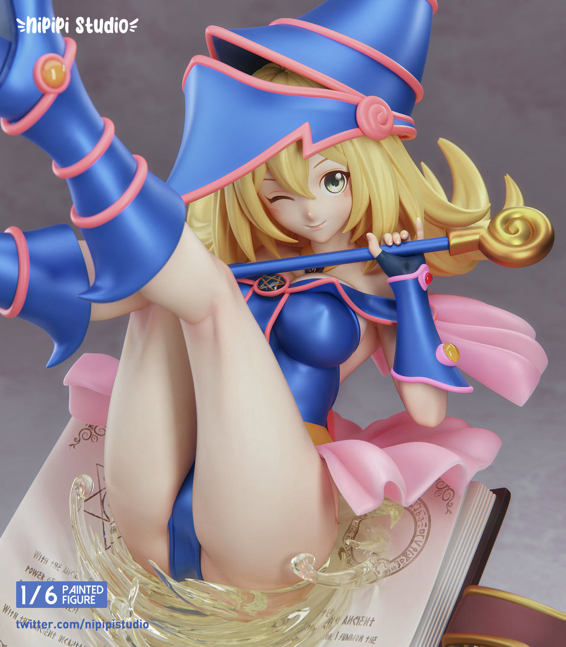 Yu Gi Oh NiPiPi Studio Dark Magician Girl Resin Statue