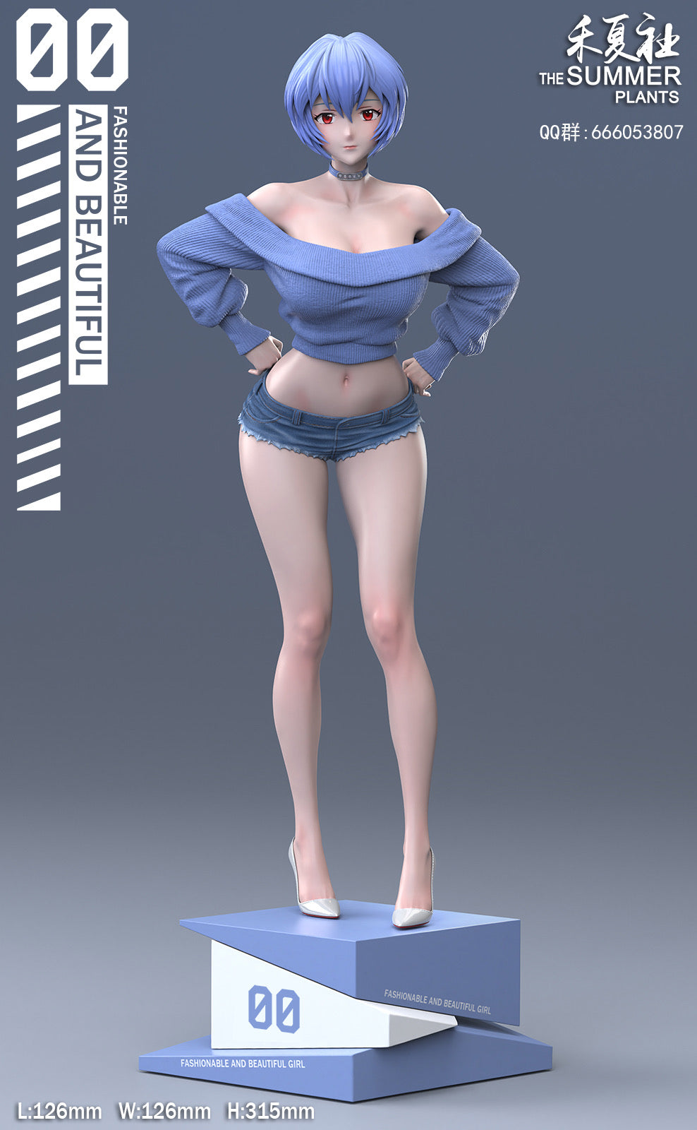 Neon Genesis Evangelion The Summer Plans Studio Rei Ayanami Resin Statue