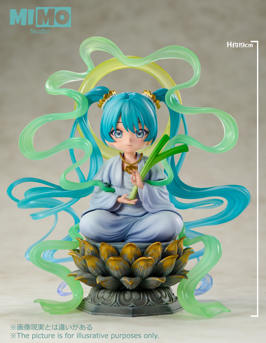 Hatsune Miku Mimo Studio Tathagata Buddha Hatsune Miku Resin Statue