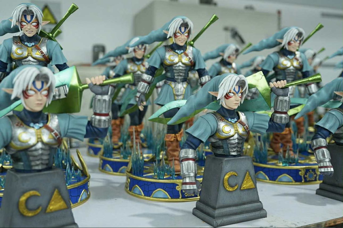 The Legend Of Zelda Kintsukuroi Creations Fierce Deity Link Resin Statue