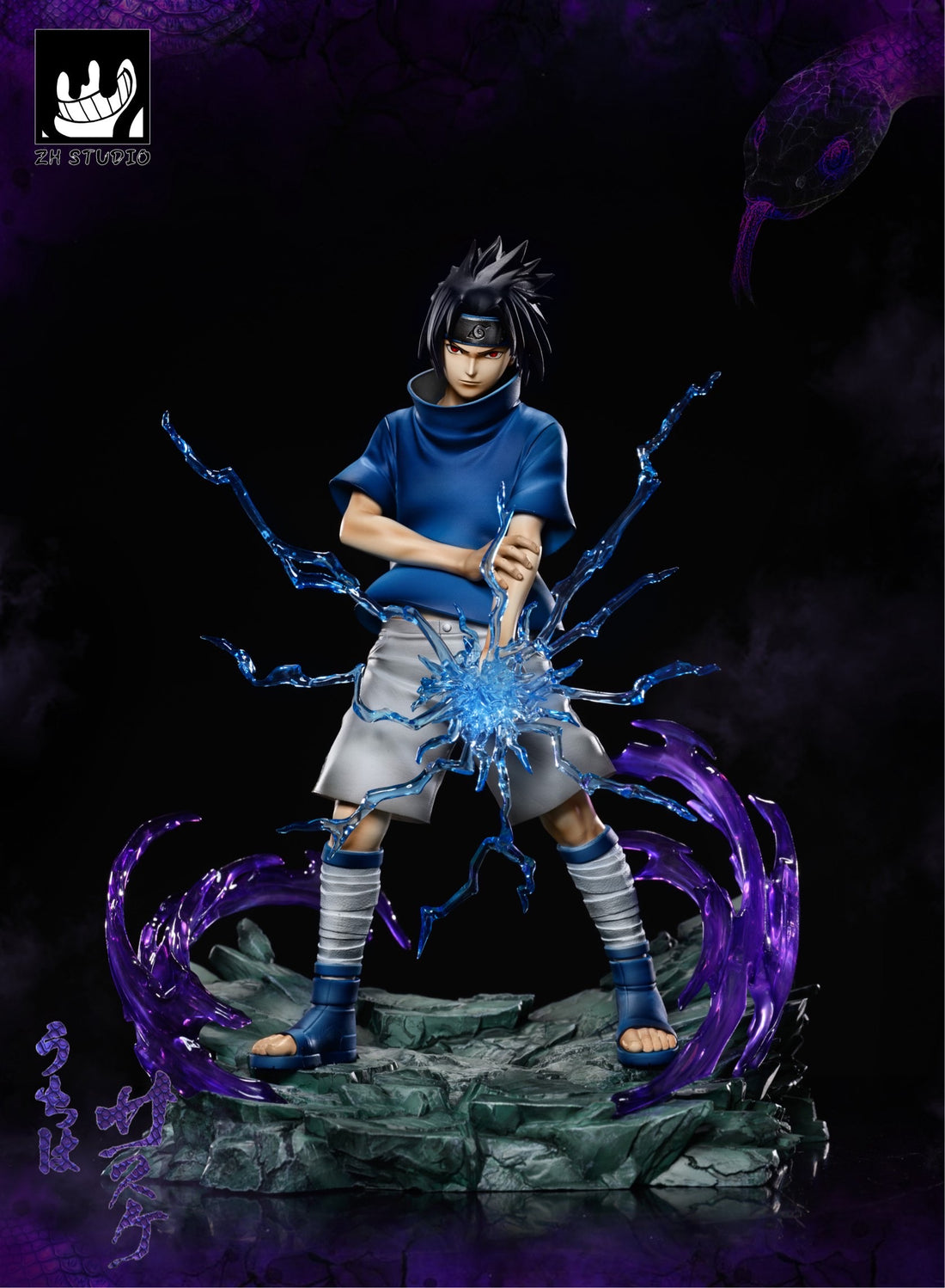 Naruto ZH Studio Kid Sasuke Resin Statue