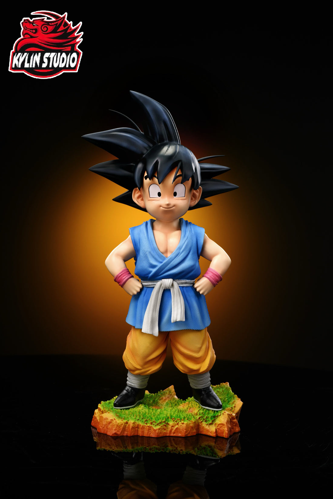 Dragon Ball Kylin Studio Goku x Trunks x Pan x Giroud Resin Statue