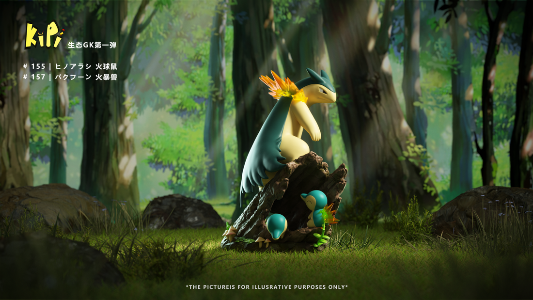 Pokemon Kipi Studio Typhlosion Resin Statue