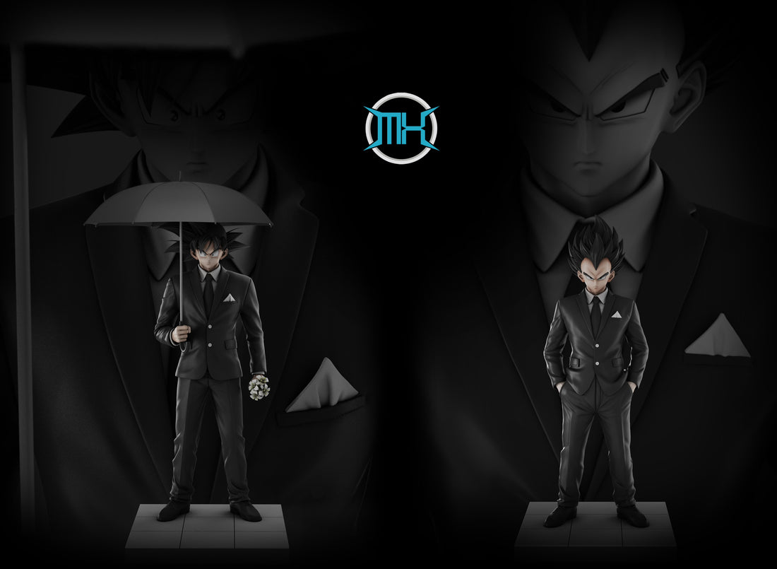 Dragon Ball MX Studio Black Suit Vegeta Resin Statue