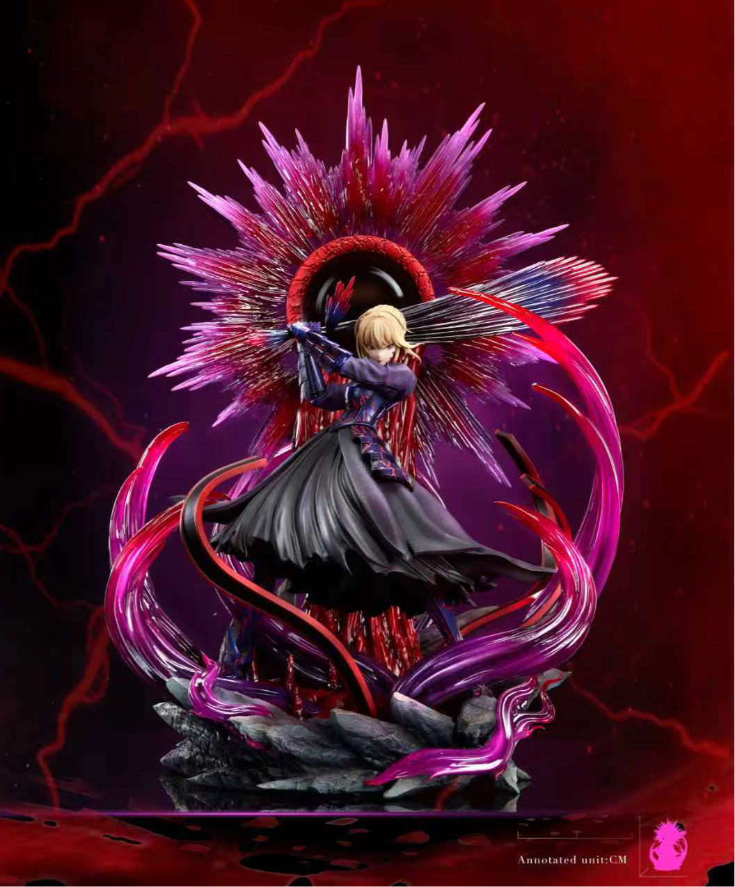 Fate Stay Night Mask Studio Black Saber Resin Statue – ClubHouse