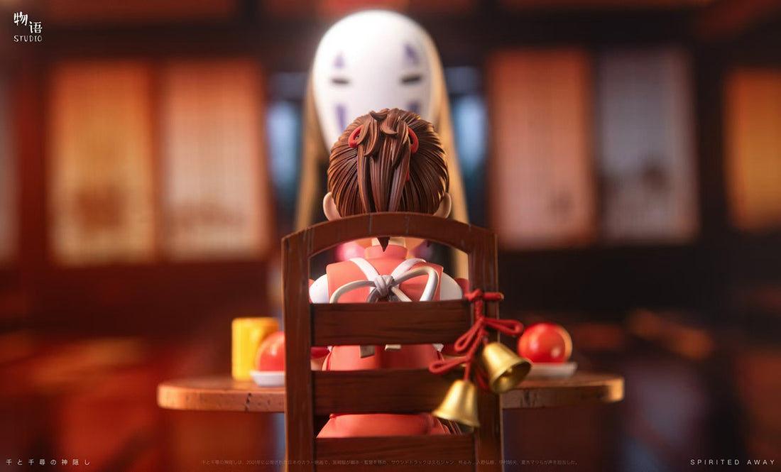 Spirited Away WuYu Studio Chihiro Ogino x Kaonashi Resin Statue
