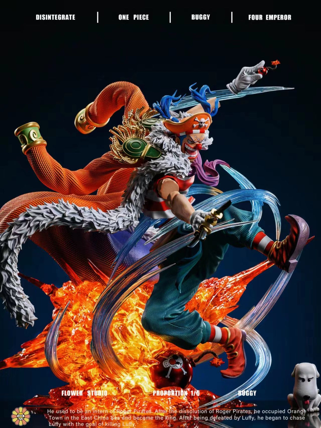 One Piece Flower Studio Buggy The Clown Resin Statue