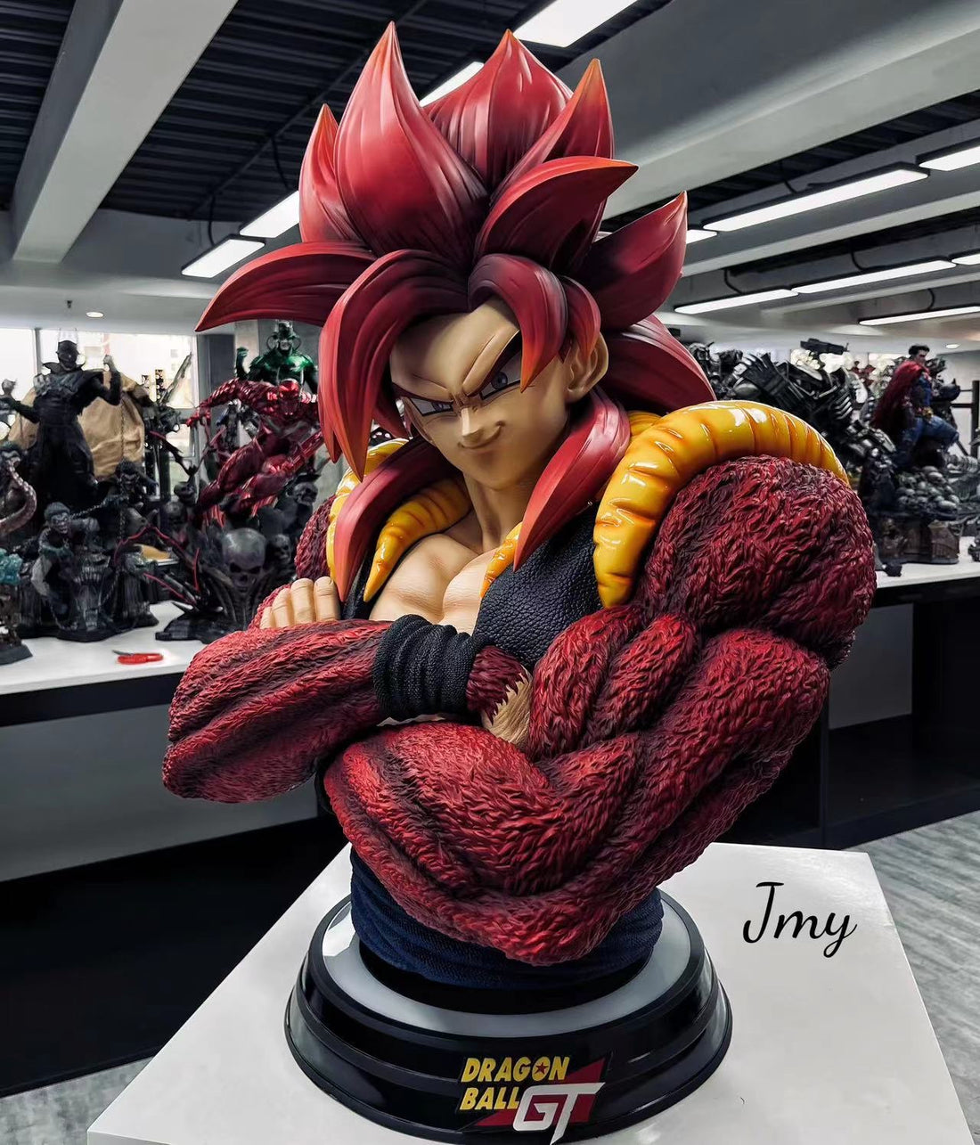 Dragon Ball ArmyAnt Studio Gogeta SSJ4 Life Size Bust Resin Statue