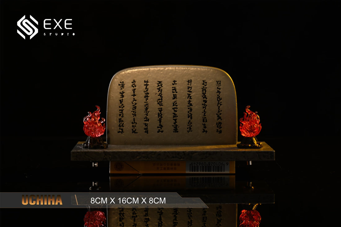 Naruto EXE Studio Uchiha Clan Stone Tablet Resin Statue