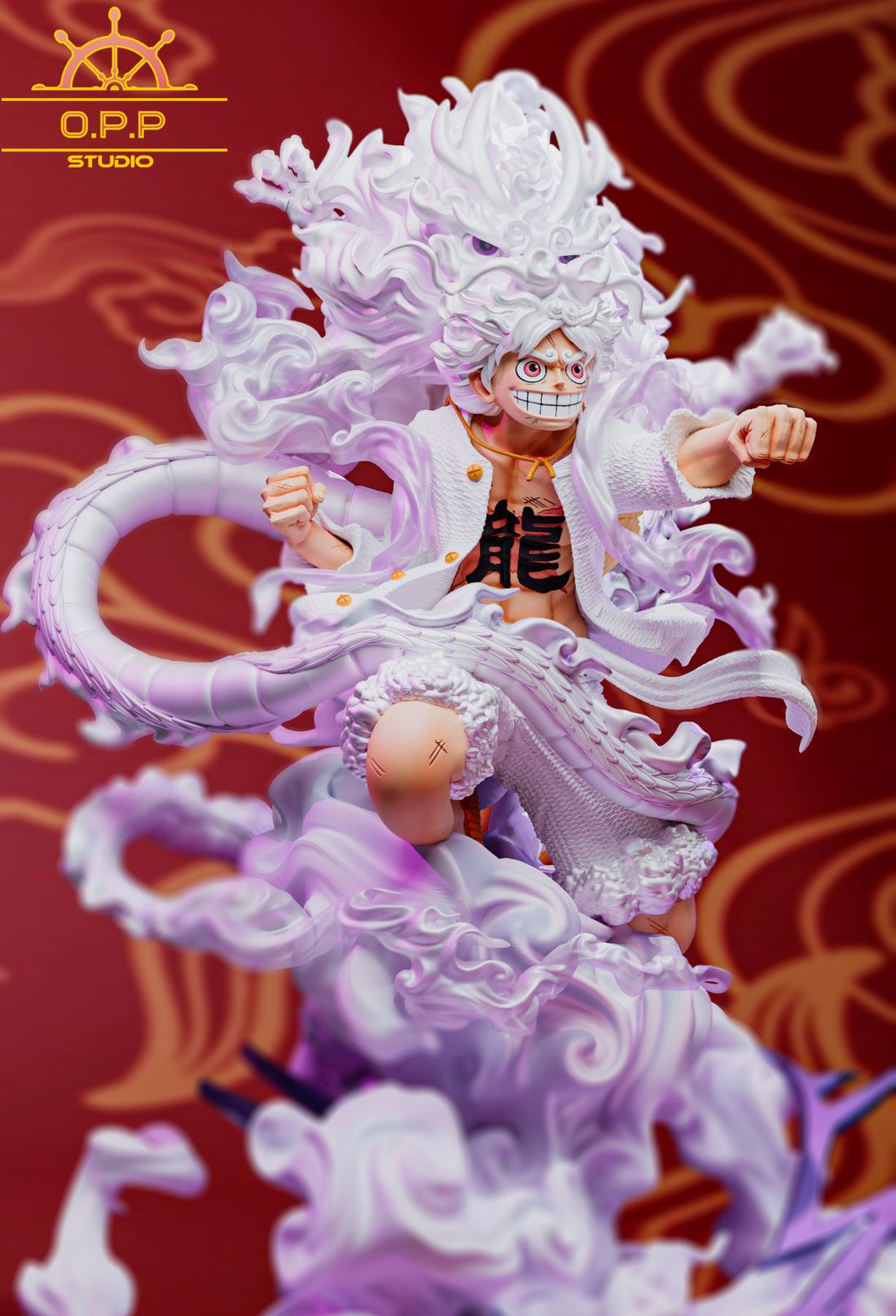One Piece OPP Studio Dragon Year Nika Luffy Resin Statue
