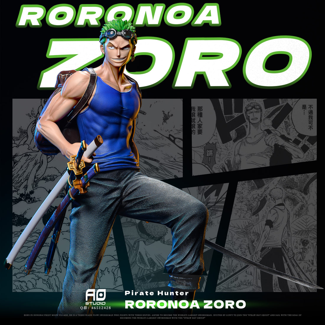 One Piece AO Studio Zoro V2 Resin Statue