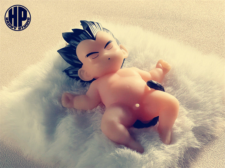 Dragon Ball Happy Studio Baby Vegeta x Trunks x Broly Resin Statue