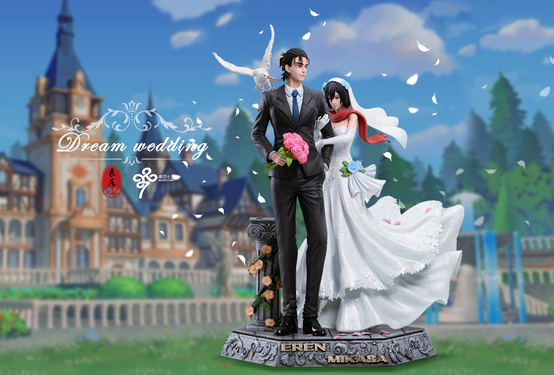 Attack on Titan LC Studio Mikasa x Eren Wedding Resin Statue