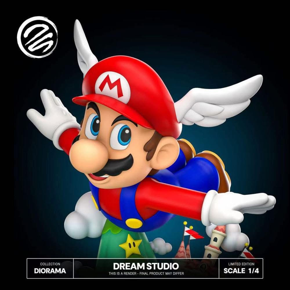 Super Mario Bros Dream Studio Super Mario 64 Diorama Resin Statue