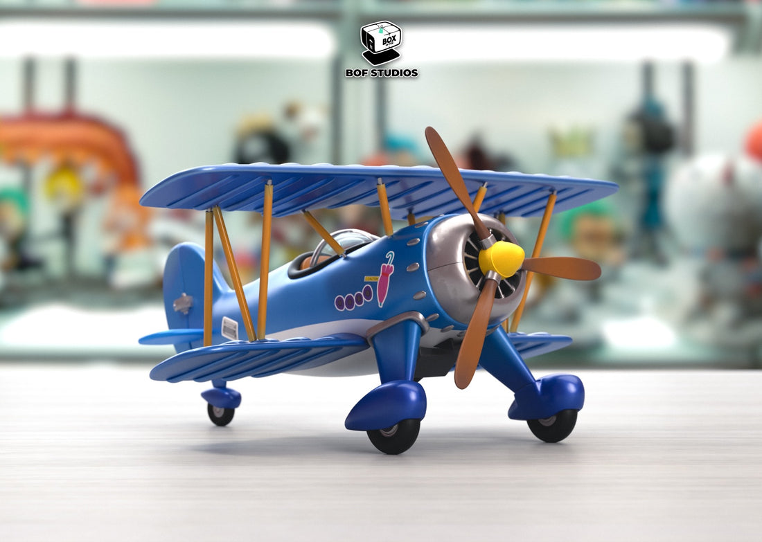 Dr Slump BOF Studio Arale Airplane Background Model Resin Statue