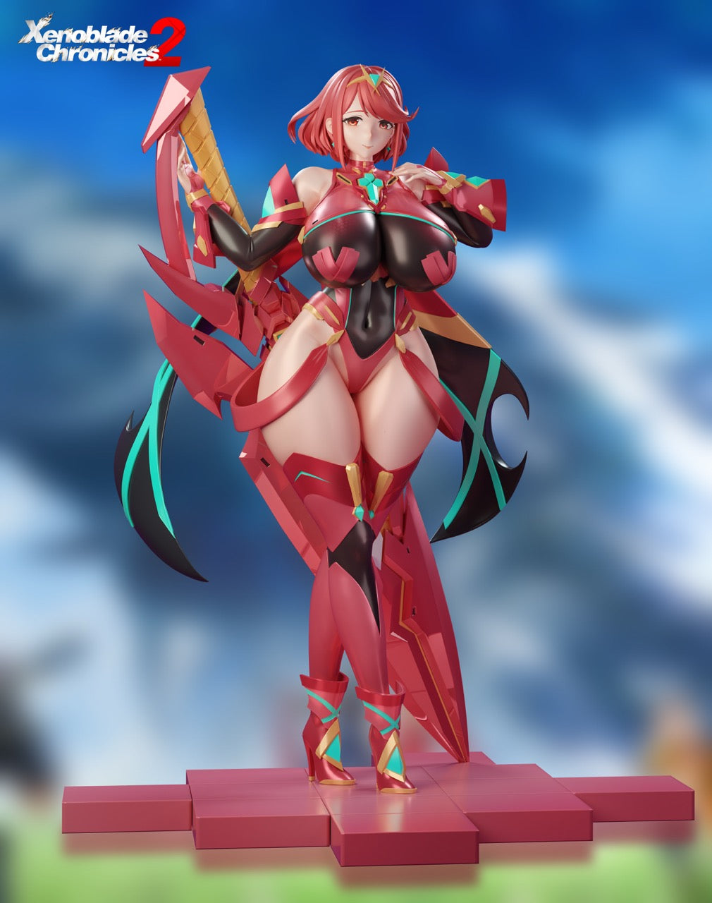 Xenoblade Chronicles BGA Studio Mythra x Pyra Resin Statue
