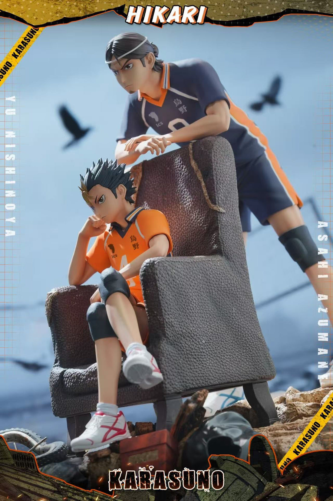 Haikyu HIKARI Studio Yu Nisninoya x Asahi Azumane Resin Statue