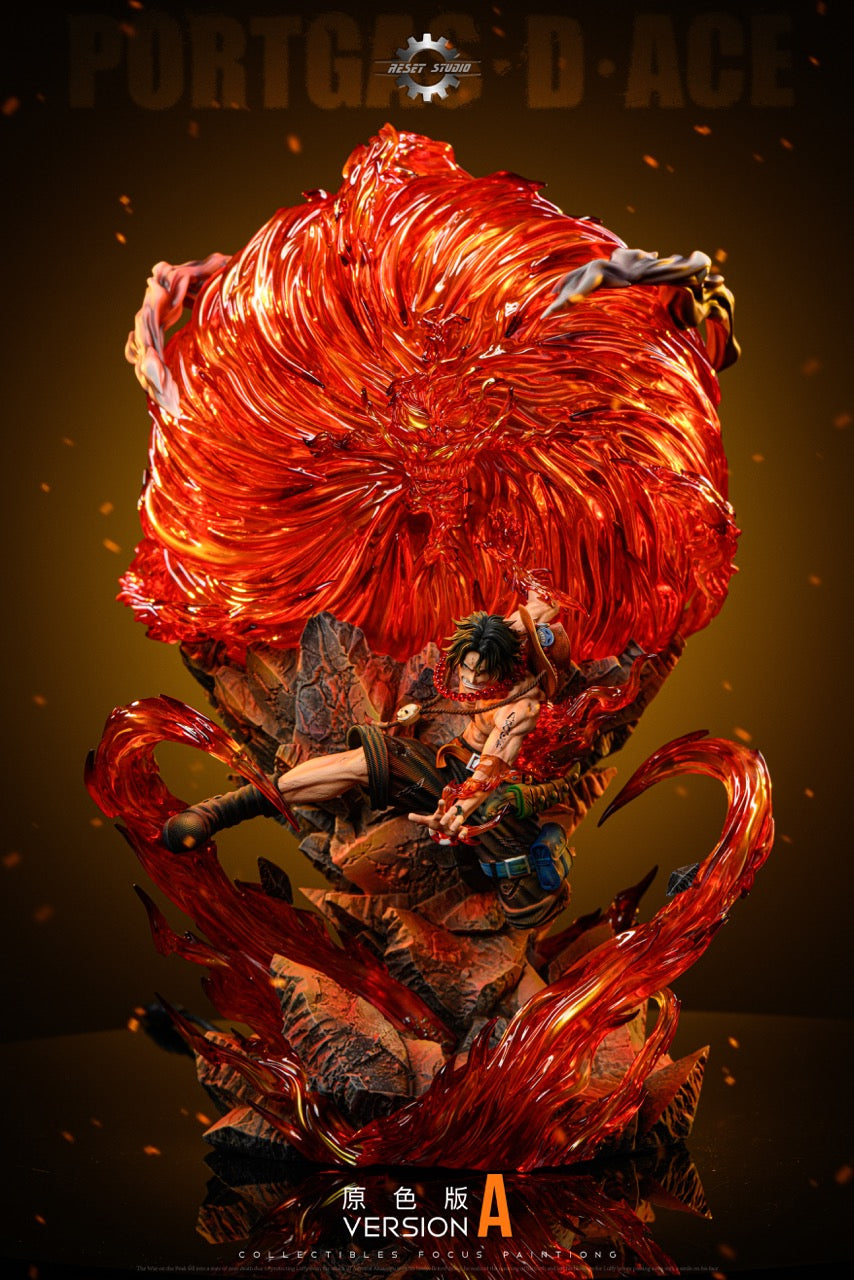 One Piece Reset Studio Portgas D Ace Resin Statue