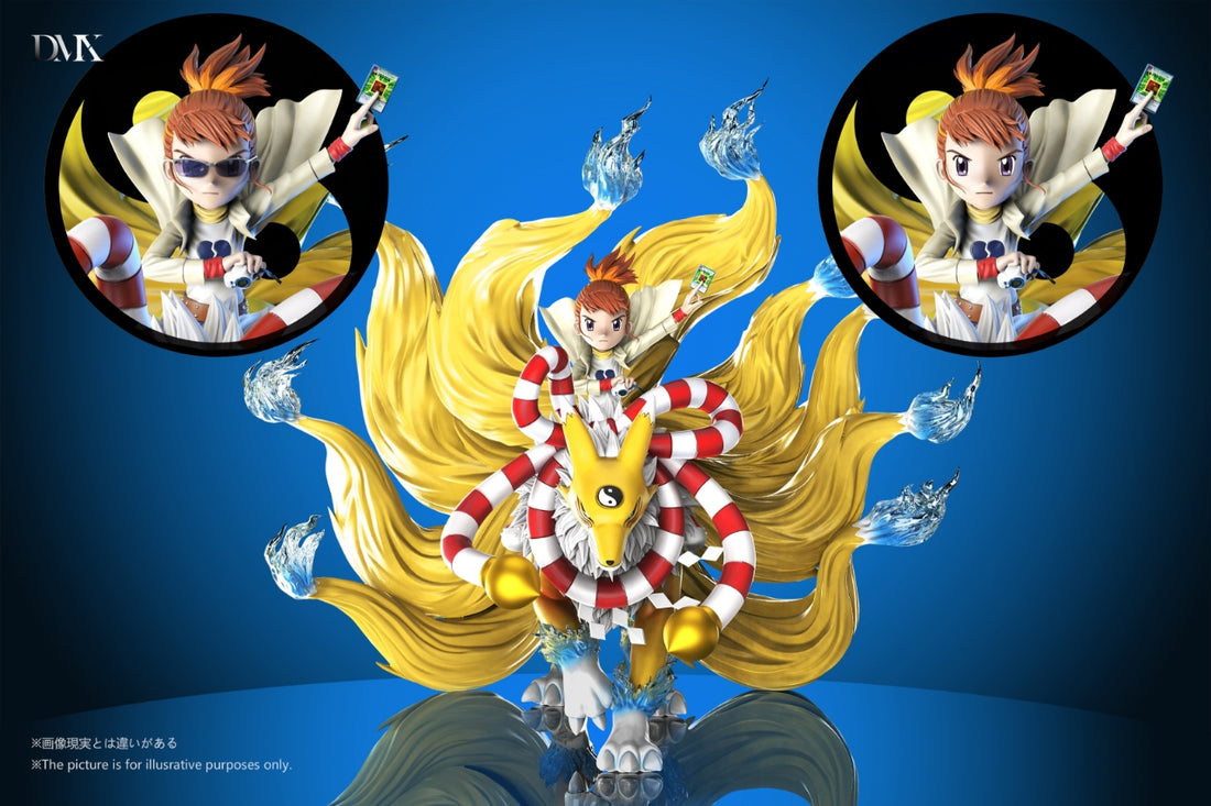 Digimon DMX Studio Makino Ruki X Kyubimon Resin Statue
