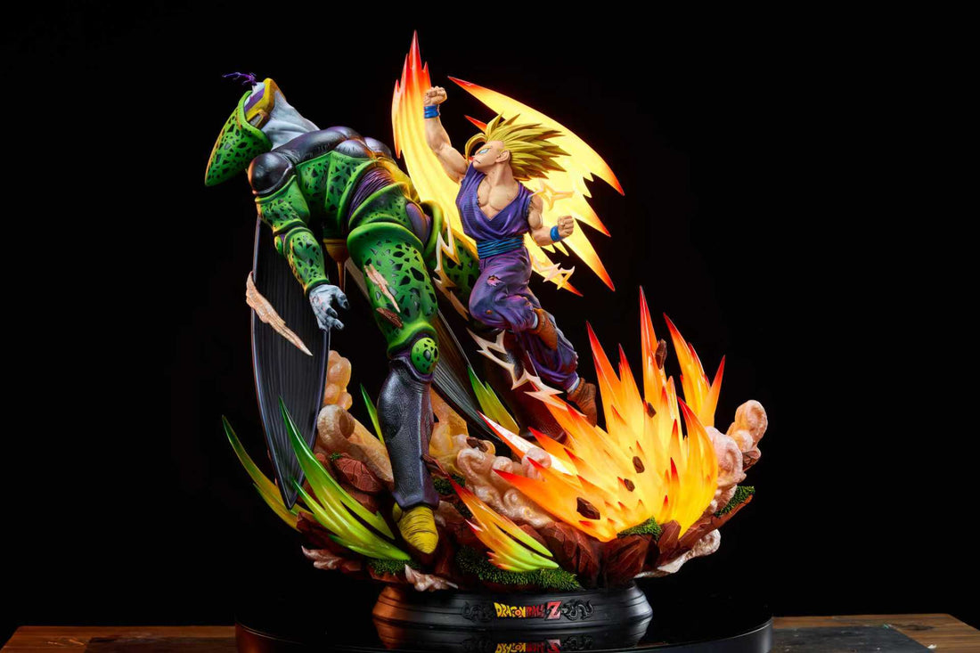 Dragon Ball KD Collectibles Perfect Gohan VS Cell SSJ2 Resin Statue