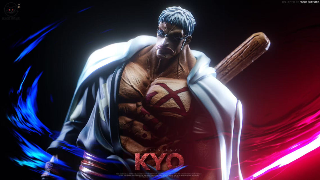 One Piece Black Studio Silver Axe Resin Statue