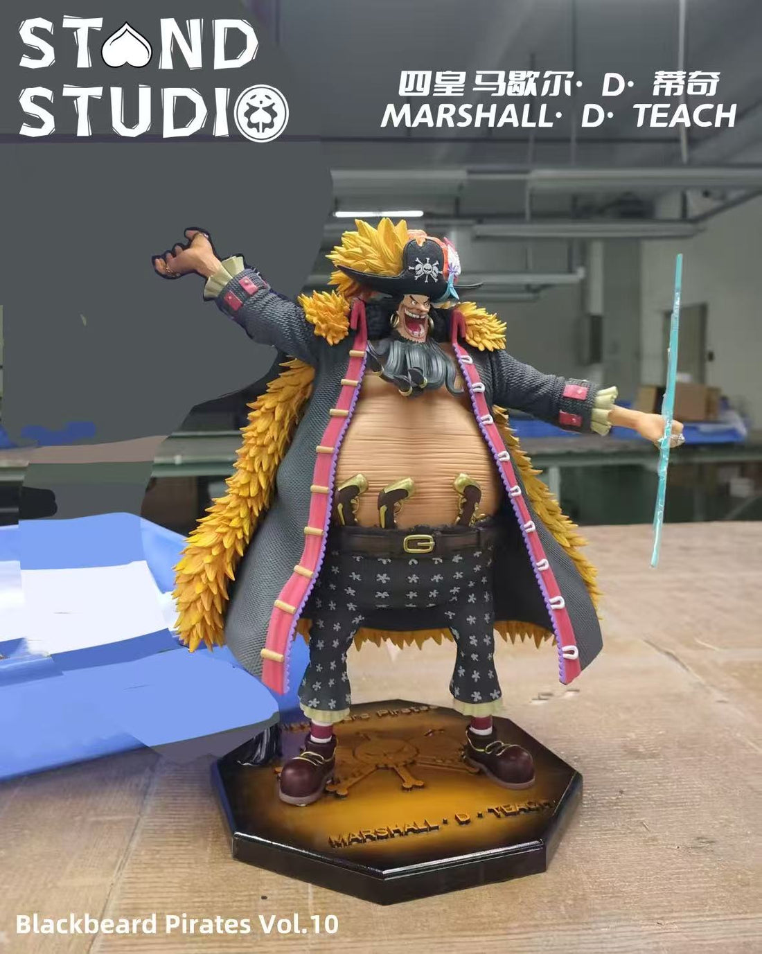 One Piece Stand Studio Marshall D Teach Blackbeard Resin Statue