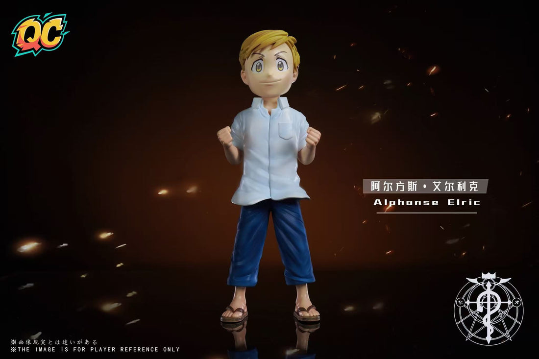 Fullmetal Alchemist Qi Chen Studio Edward Elric x Alphonse Elric Resin Statue