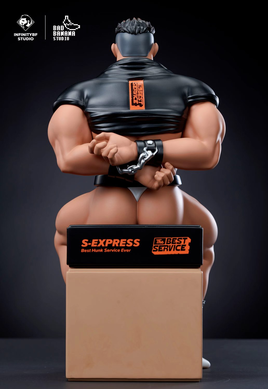 Original Infinity Boyfriend Studio x Bad Banana Studio Trainee Courier Harris Resin Statue