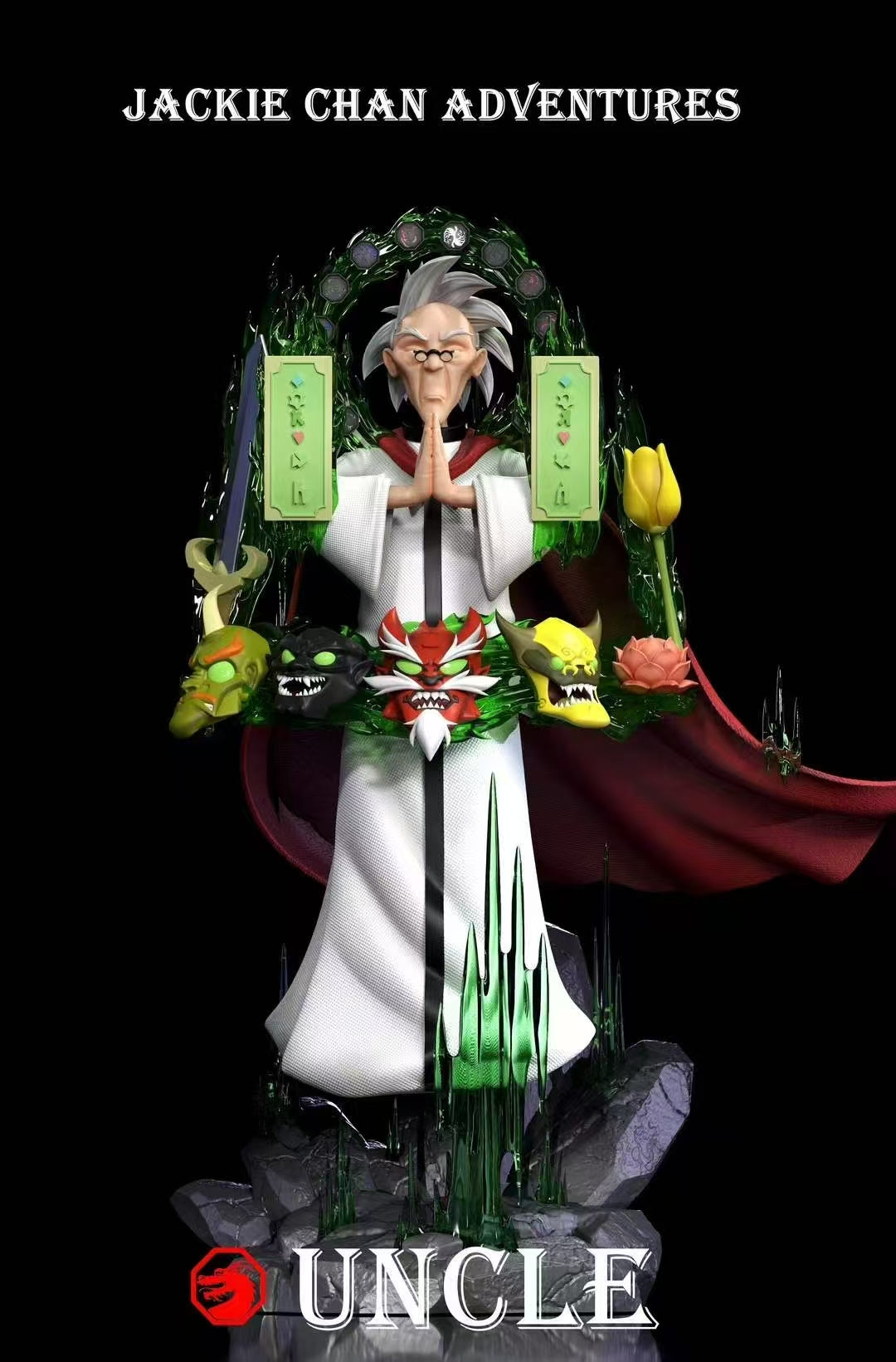 ゆゅ　chan Jackie Chan Adventures 12 Talisman Studio Archmage Uncle Resin