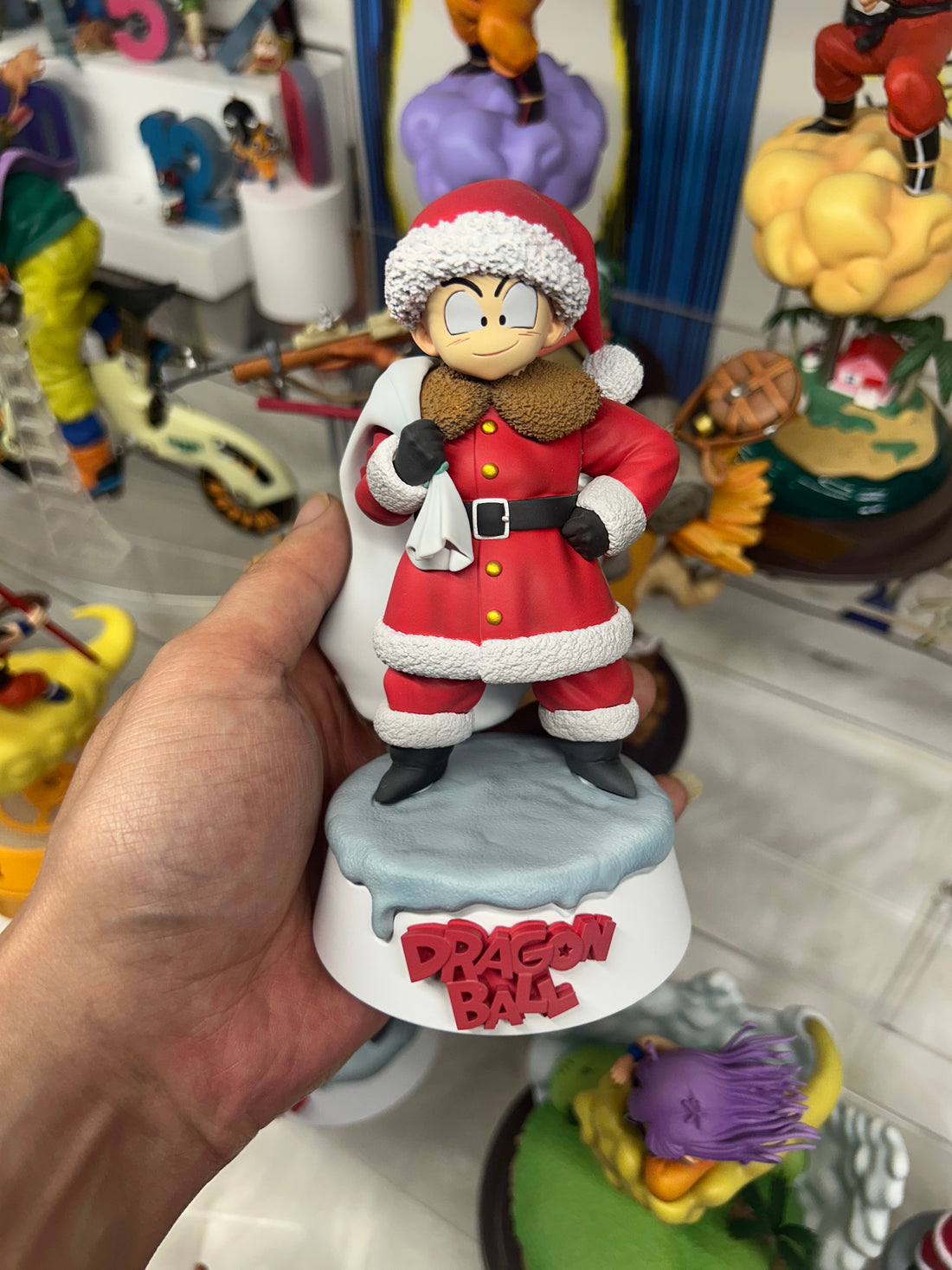 Dragon Ball Shi Guang Ji Studio Christmas Master Roshi x Krilin Resin Statue