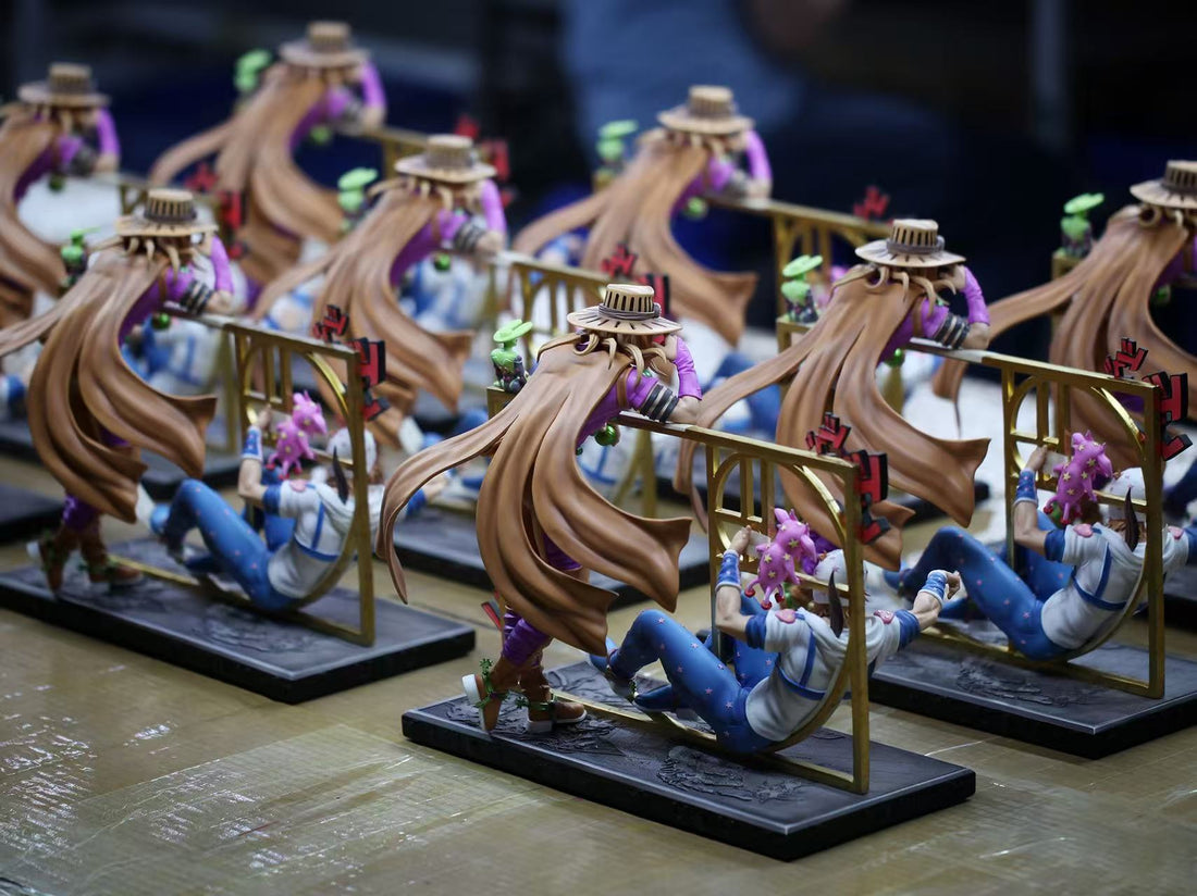 JoJos Bizarre Chikara Studio Gyro Zeppeli x Johnny Joestar Resin Statue