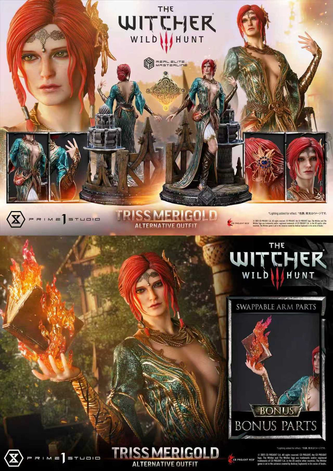 The Witcher 3 Prime 1 Studio Triss Merigold Licensed Resin Statue