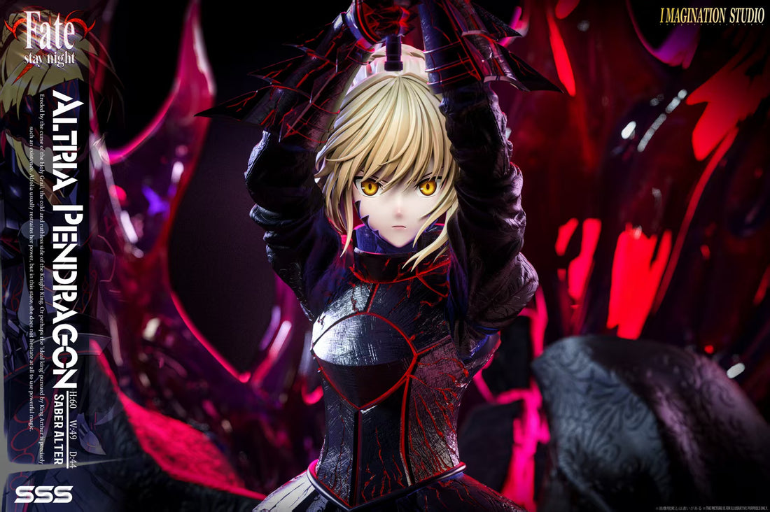 Fate Stay Night Imagination Studio Black Saber Resin Statue