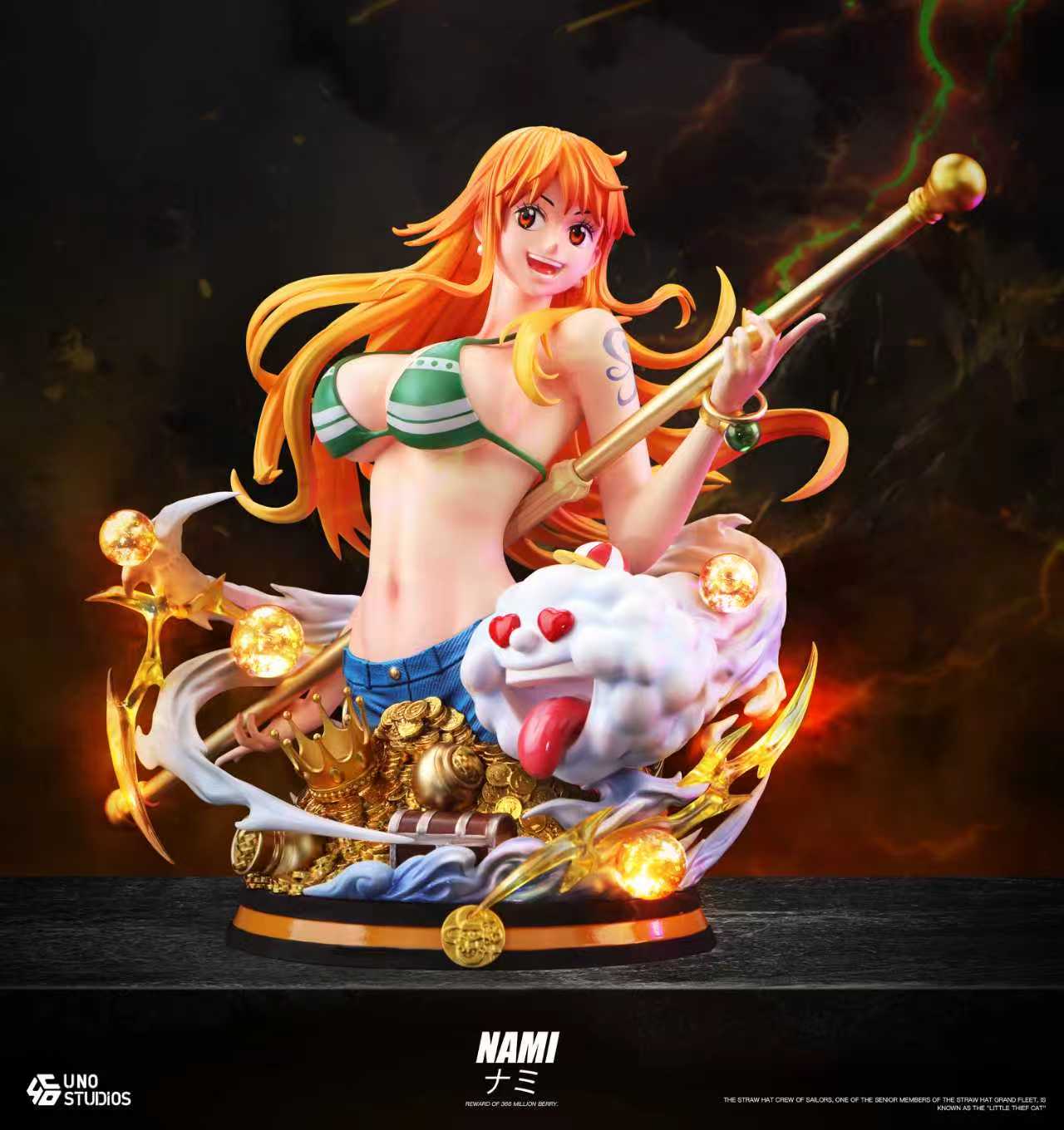 ライダーUnoーStudioナミ One Piece UNO Studio Nami Bust Resin Statue – ClubHouse Statues