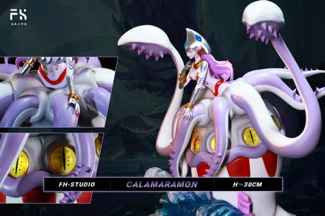 Digimon FH Studio Calmaramon Resin Statue