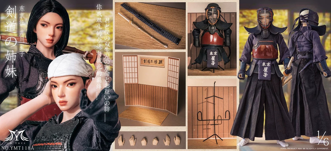 YMTOYS Studio Kendo Girl Ikawa Hoshiko x Tama Tsuru Action Figure