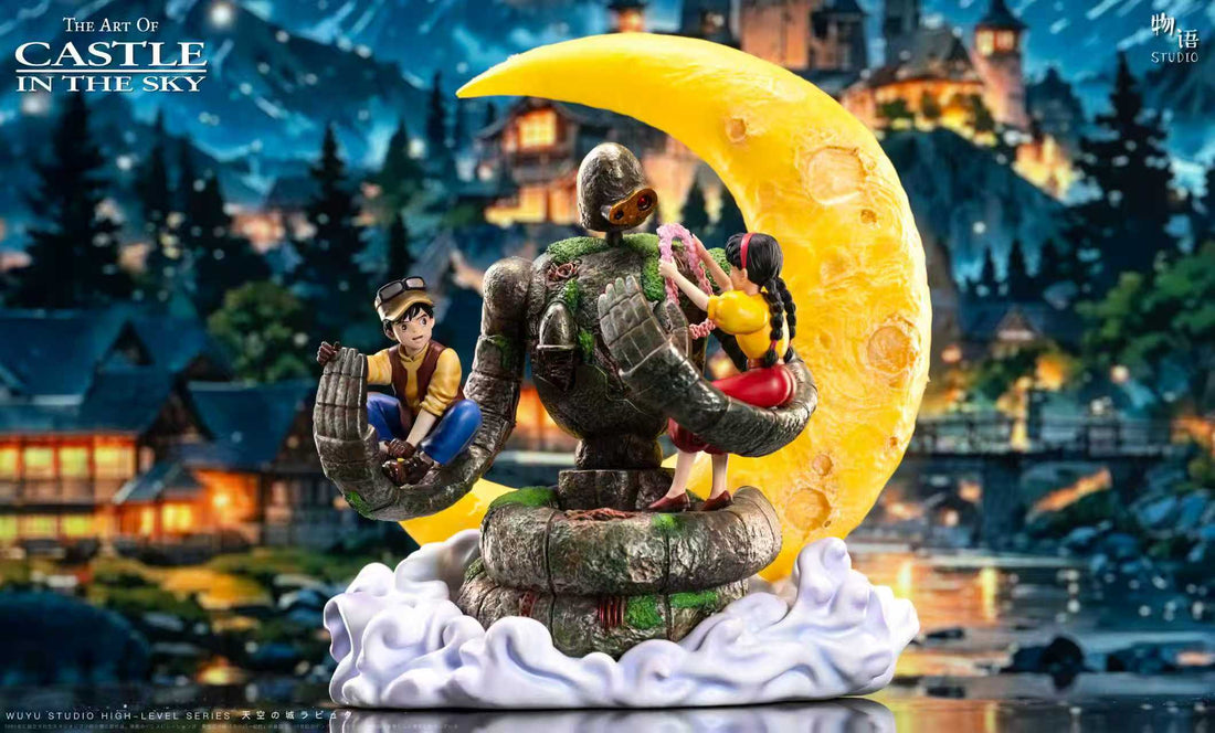 Castle in the Sky Wu Yu Studio Embrace of Love Laputian Robo X Sheeta X Pazu Resin Statue