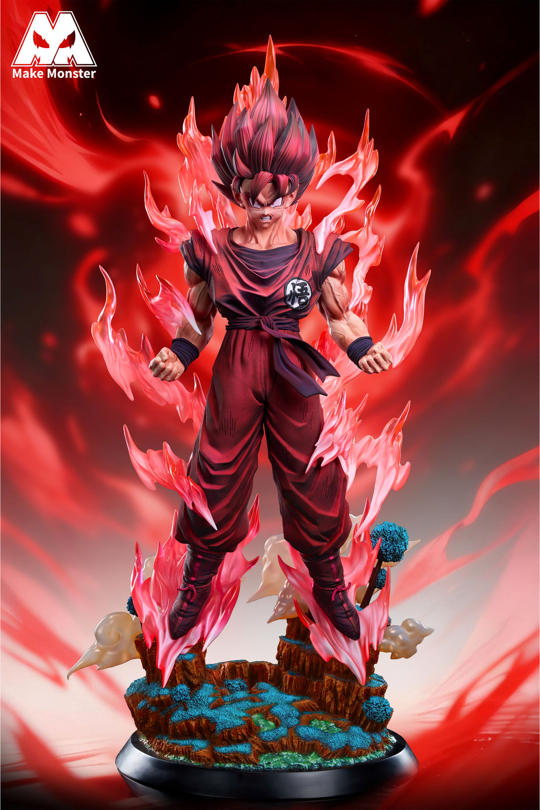 Dragon Ball Make Monster Studio Kaioken Goku Resin Statue