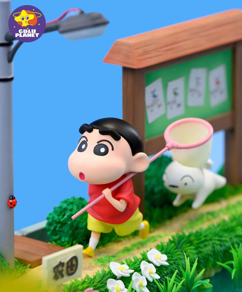 Crayon Shin Chan Gulu Planet Shin Chan Coal City Resin Statue