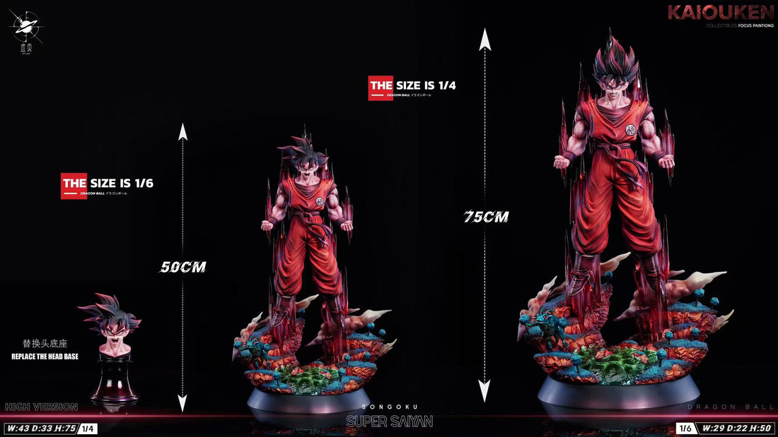 Dragon Ball Xu Jie Studio Goku Kaioken Resin Statue