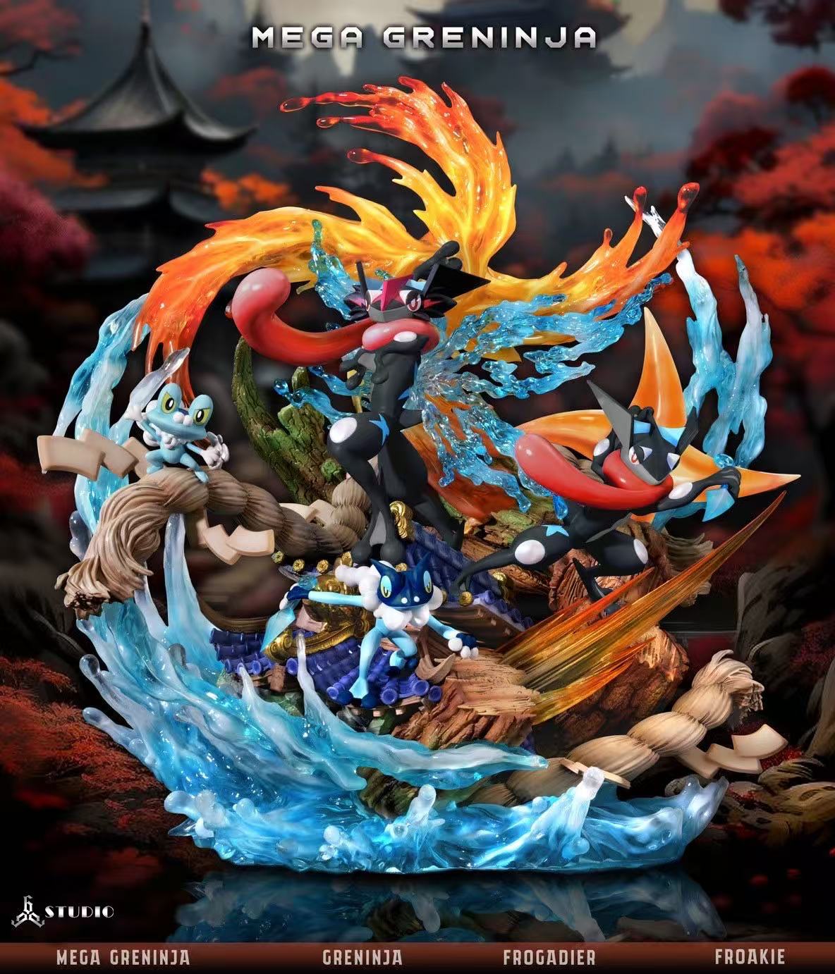 Pokemon 666 Studio Mega Greninja – ClubHouse Statues