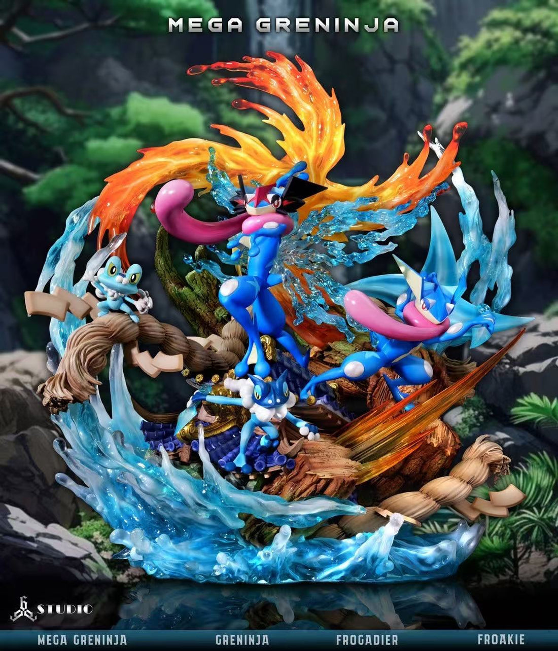 Pokemon 666 Studio Mega Greninja Resin Statue