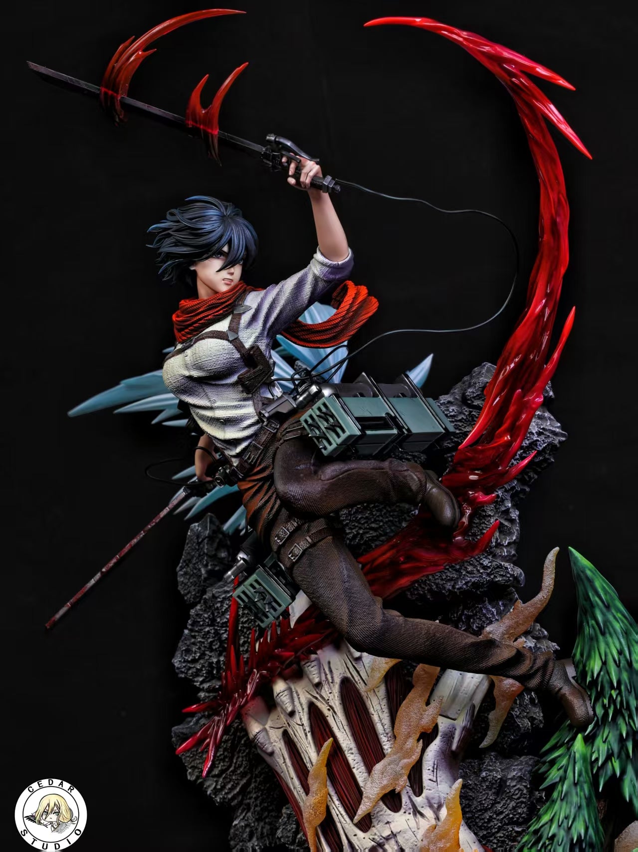 Attack On Titan Cedar Studio Mikasa Ackerman – ClubHouse Statues
