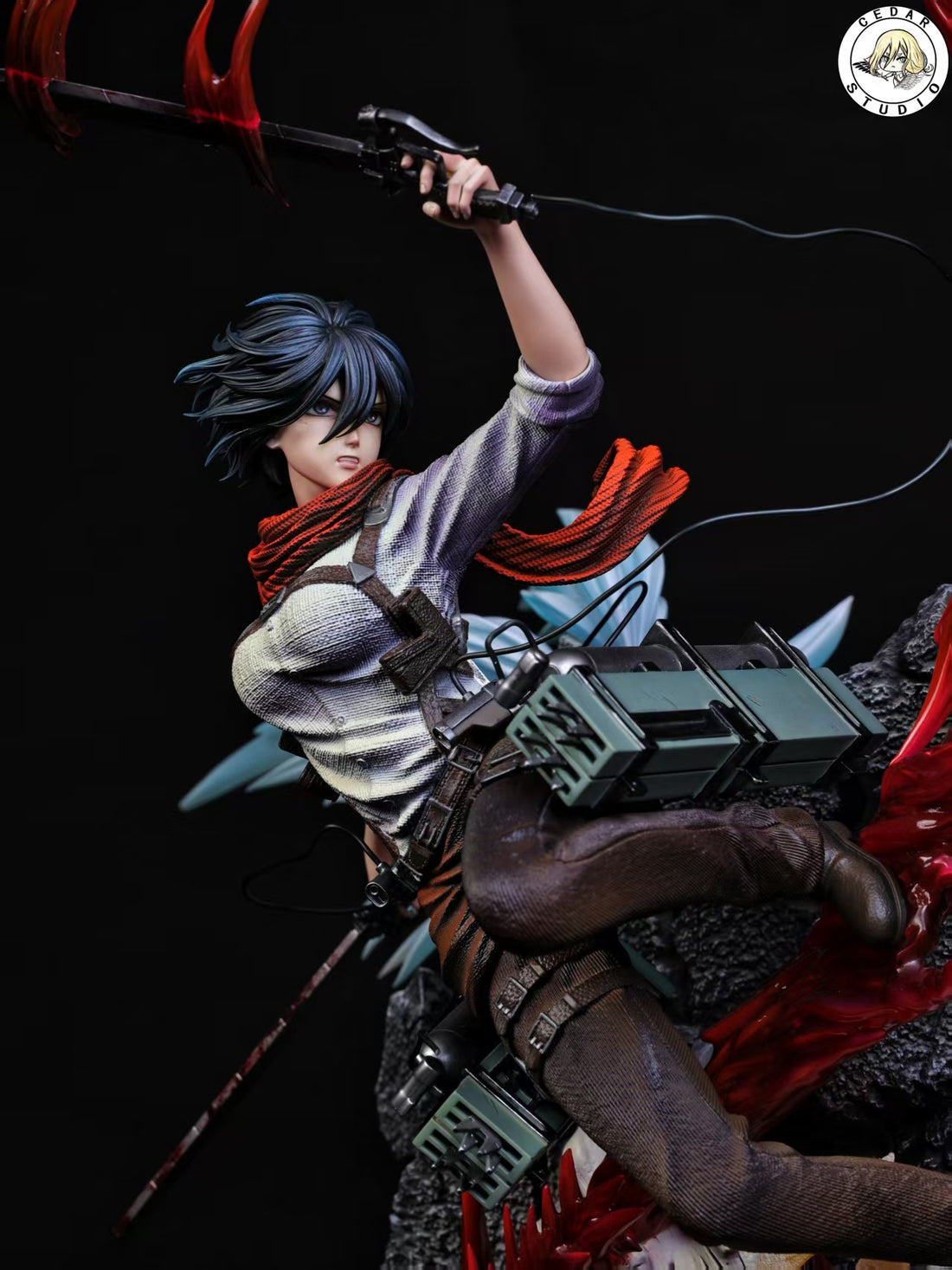 Attack On Titan Cedar Studio Mikasa Ackerman Resin Statue
