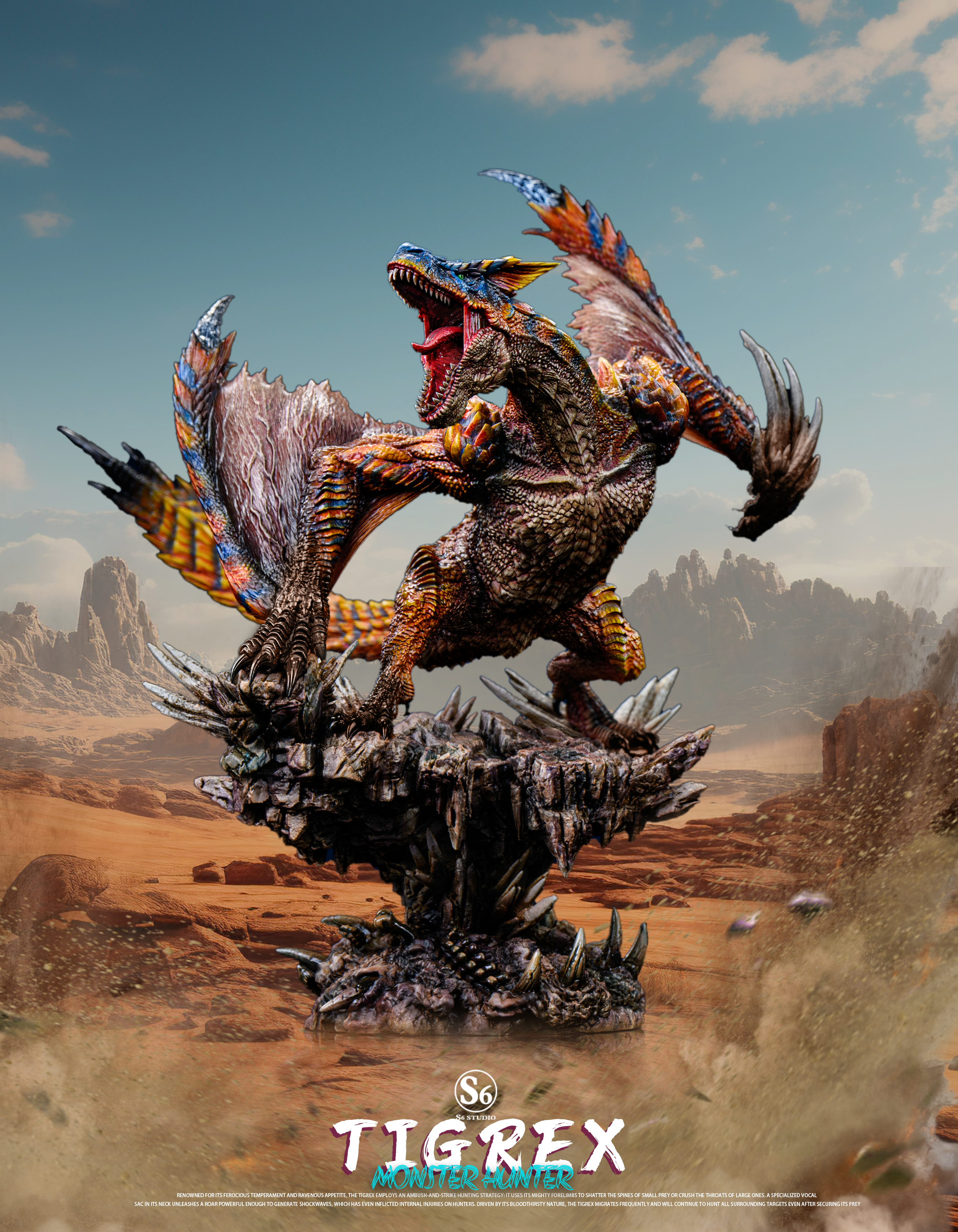 Monster Hunter S6 Studio Tigrex – ClubHouse Statues